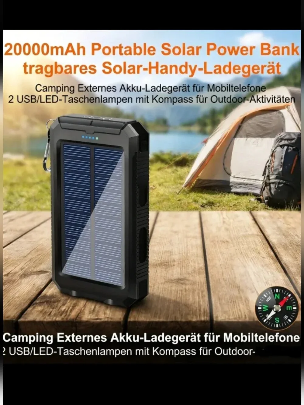 Portable Solar Power Bank